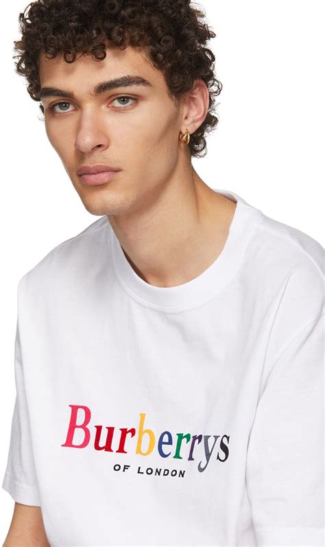 burberry t shirt rainbow|Burberry signatures for men.